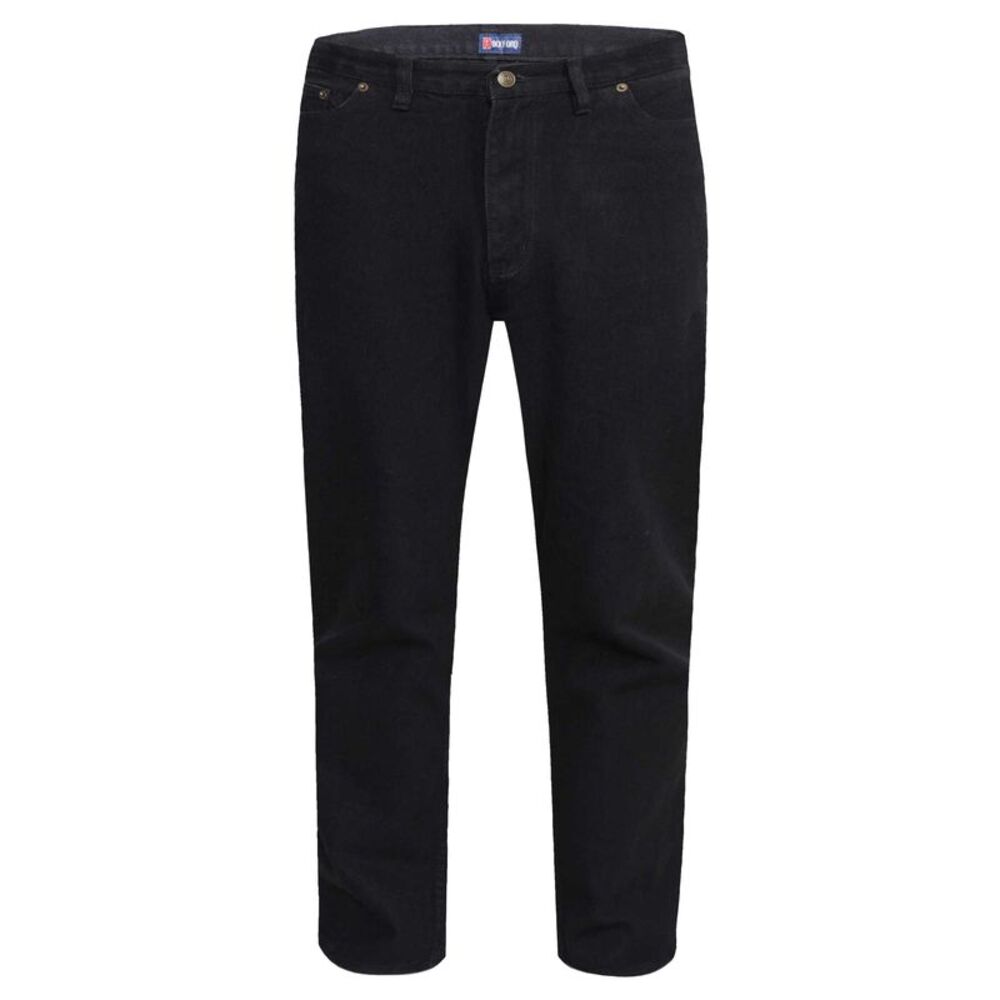 Duke Mens D555 Rockford Comfort Kingsize Jeans / Black